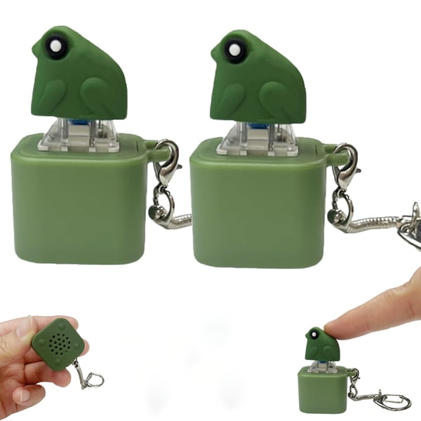 Frog Croaking Fidget Toy - Rechargeable Frog Croaking Keychain