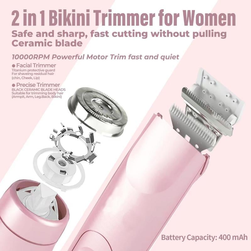 2025 Summer Discount Sale 49%off⏰2-in-1 Electric Bikini Trimmer for Women—— BUY 2 GET 1 FREE SHIPPING