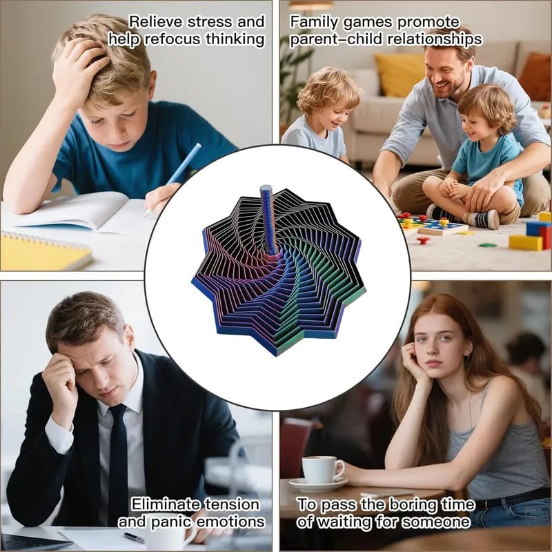 🔥Last Day 49%OFF🔥3D Printed Expanded Sensory Fidget Star Hypnotic visual stress-relieving toys