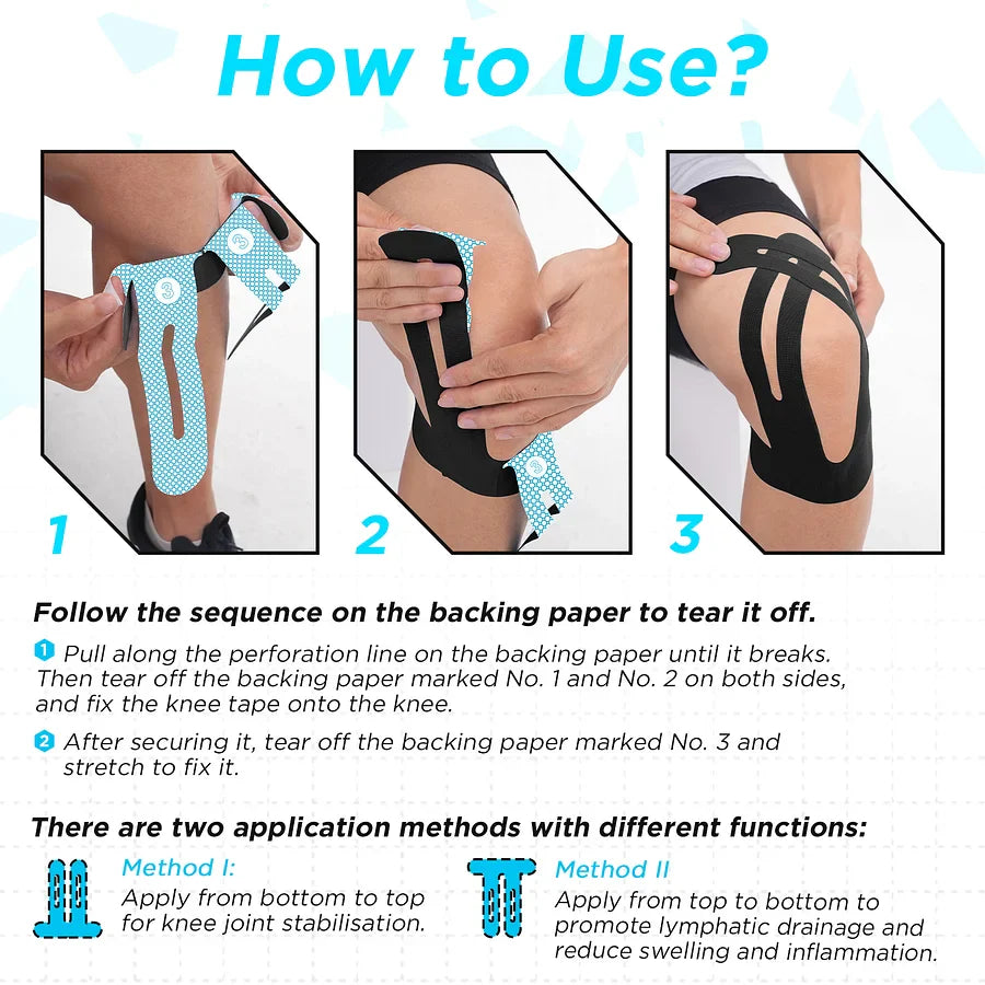 Alleviate Knee Discomfort: Precut Kinesiology Tape For Knees