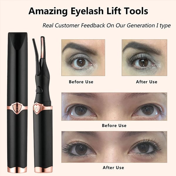 BUY 1 GET 1 FREE | 49% OFF - Rechargeable Heated Eyelash Curler for Quick Heating Curling