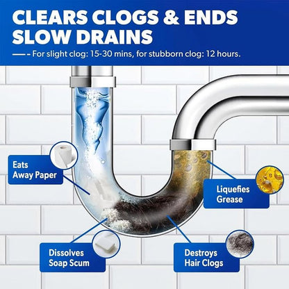 🚿 Say Goodbye to Clogs & Odors - 49% OFF - ✨ Pipeline Dredging Agent - For Fast, Effective Drain Cleaning!