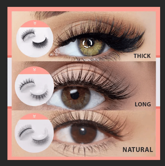 Instant Beauty, No Glue Needed - Reusable Self Adhesive Eyelashes
