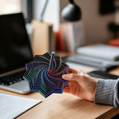 🔥Last Day 49%OFF🔥3D Printed Expanded Sensory Fidget Star Hypnotic visual stress-relieving toys