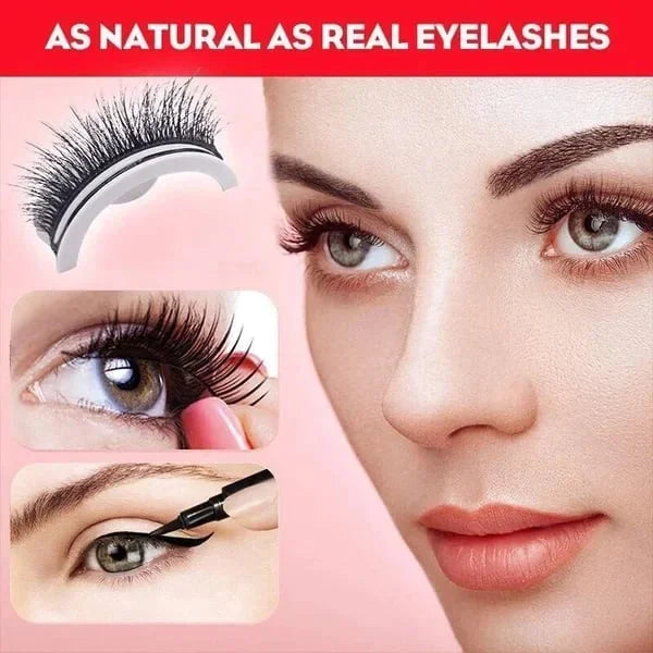 Instant Beauty, No Glue Needed - Reusable Self Adhesive Eyelashes