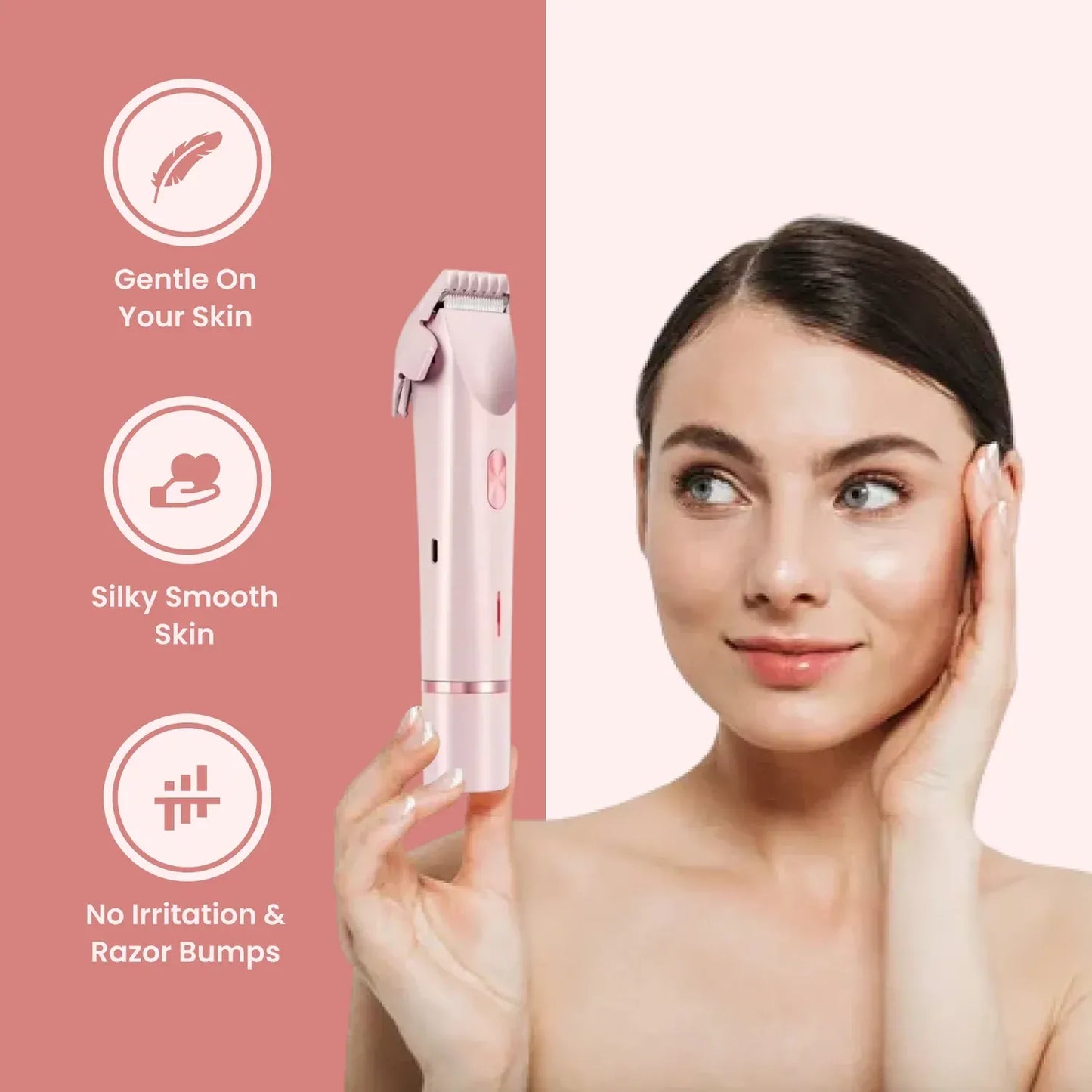 2025 Summer Discount Sale 49%off⏰2-in-1 Electric Bikini Trimmer for Women—— BUY 2 GET 1 FREE SHIPPING