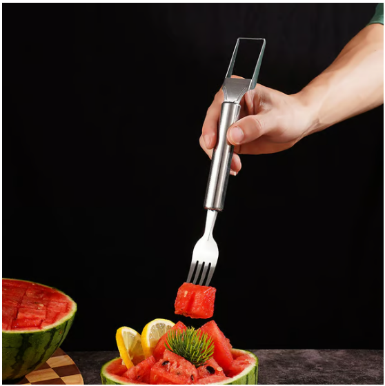 Effortless Fruit Prep-49% OFF-✨ 2-in-1 Fruit Cutter & Fork – For Quick and Easy Fruit Serving!