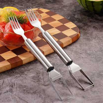 Effortless Fruit Prep-49% OFF-✨ 2-in-1 Fruit Cutter & Fork – For Quick and Easy Fruit Serving!