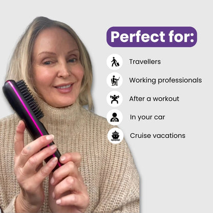 Portable Straightener Brush - GoBrush PRO