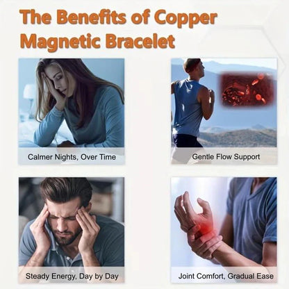 Copper magnetic bracelet--Relieve fatigue and promote blood circulation